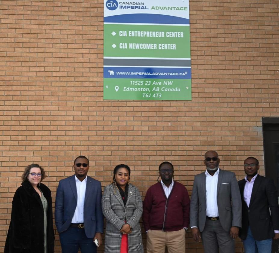 Selena McConnell - Executive Director, CIA; Bola Badmus - Project Director, CIA; Jennifer Coker - Admin Manager; Dr Victor Oluwi - Director of Educational Research, Training & Capacity Development; Popoola Akande - President, CIA; Omogbai Ahonsi - Oper...