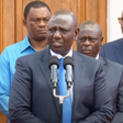 President William Ruto speaking before flagging off relief food to famine-stricken families in various parts of the country at State House on September 26, 2022