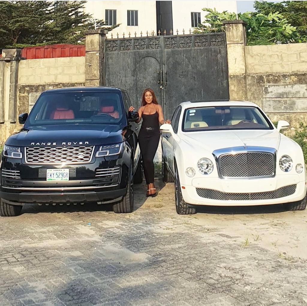 Linda Ikeji and her expensive cars