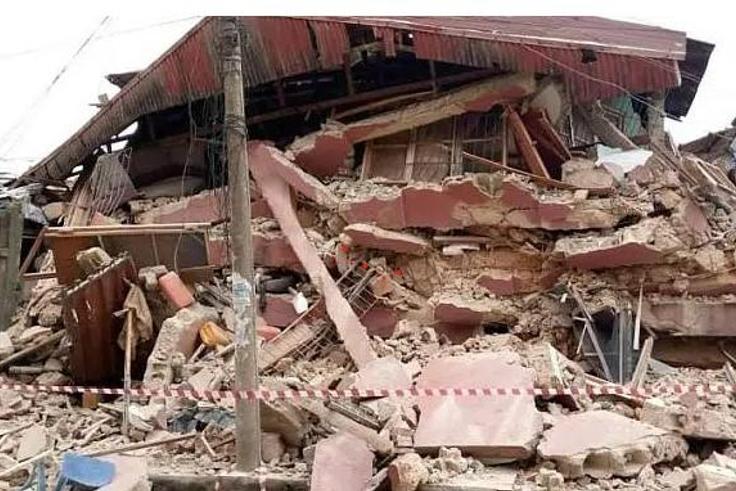 File Photo: Many feared dead as another building collapses in Lagos. (Naija News)