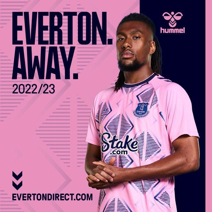 Alex Iwobi models Everton away jersey [Photos/videos]