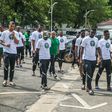 The Super Eagles took a stroll in Ghana before facing the Black Stars