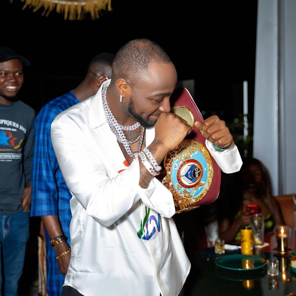 Davido and Lawrence Okolie are spotted in Lagos