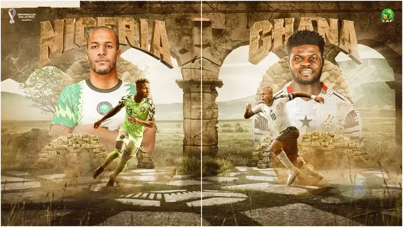 The Super Eagles will face off with the Black Stars of Ghana for  a place at the FIFA World Cup in Qatar