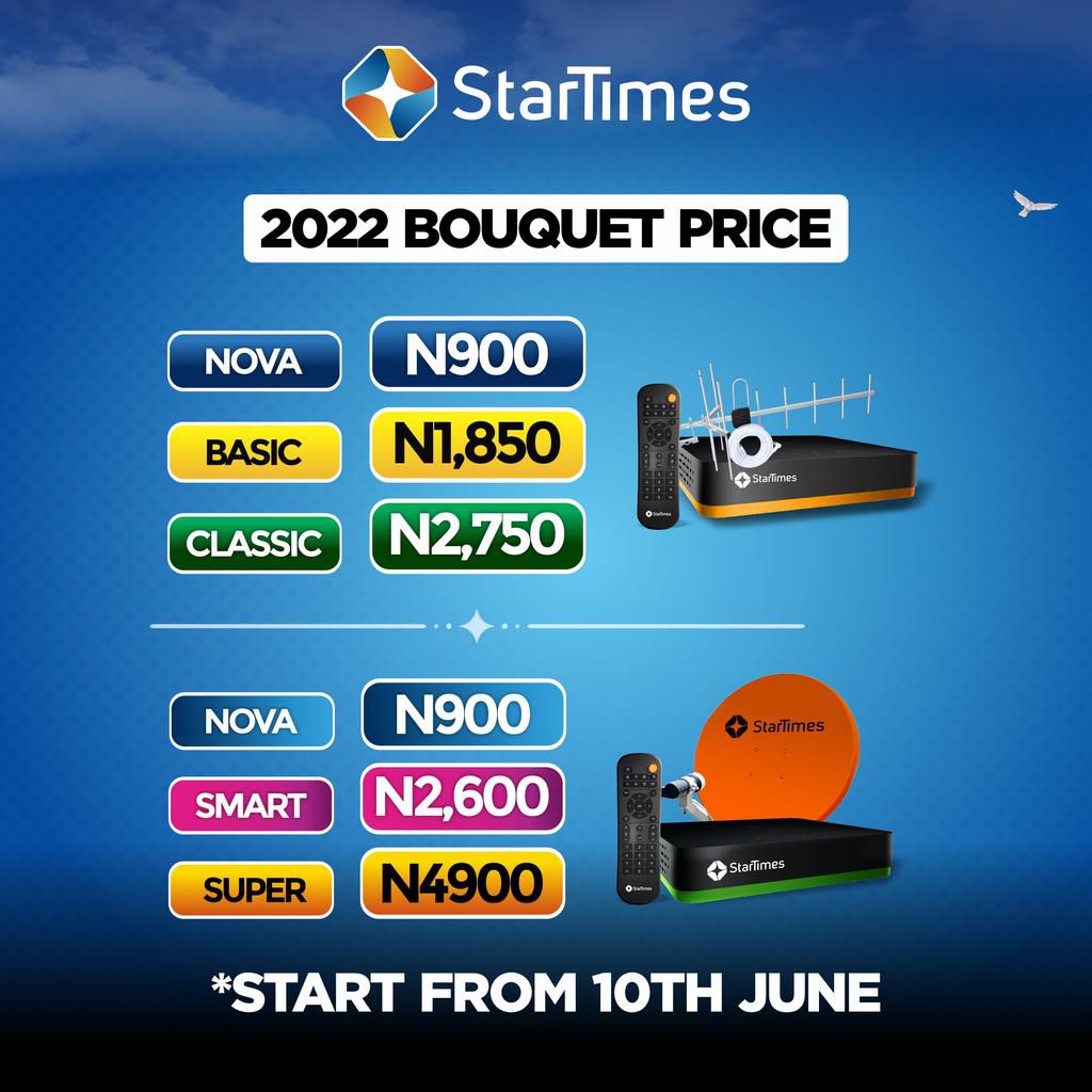 Check out StarTimes 2022 price and never-to-miss shows