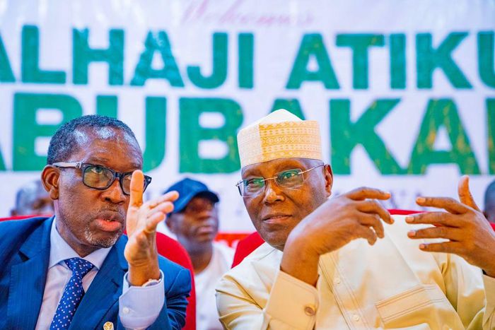 Gov Ifeanyi Okowa and Alhaji Atiku Abubakar, (DSGOVT)