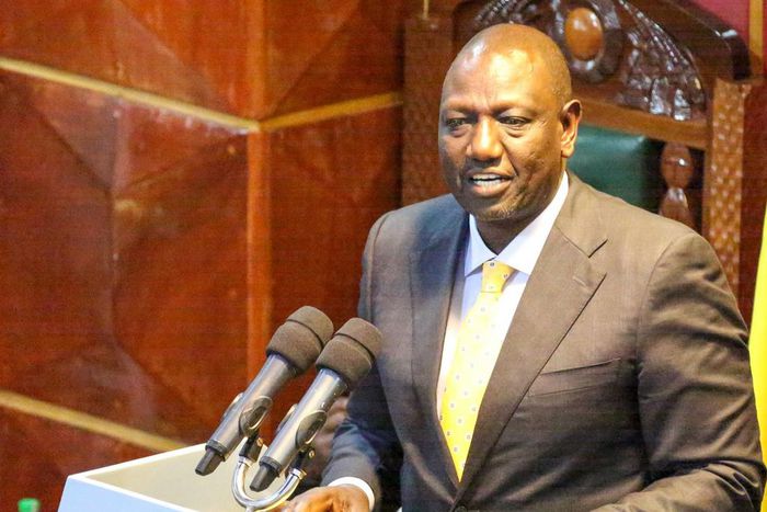 President William Ruto speaking in Parliament on September 29, 2022