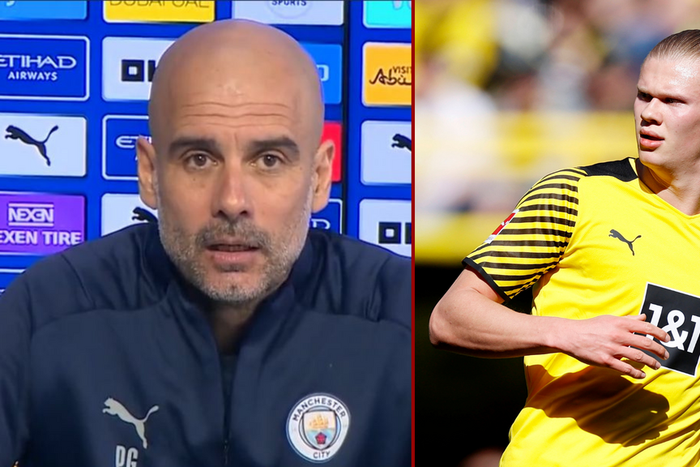 Pep Guardiola refuses to speak to journalists on Erling Haaland's transfer to Manchester City