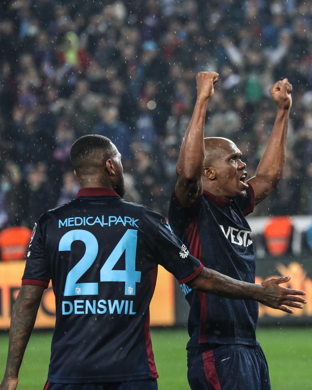 Trabzonspor's hero and match-winner,  Anthony Nwakaeme.