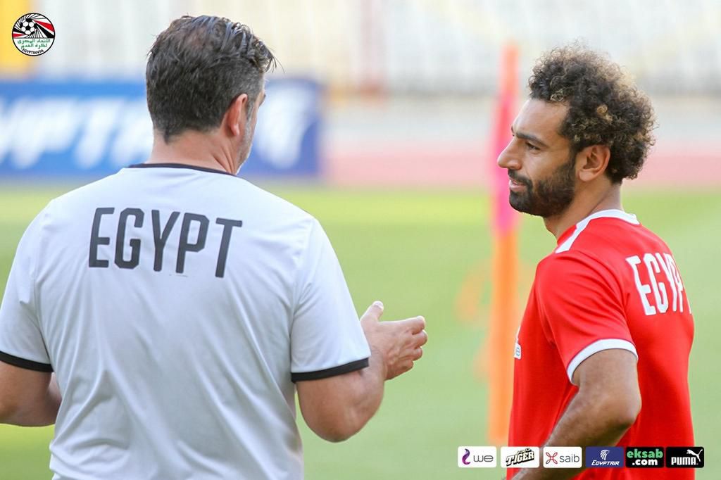 Mohamed Salah in training ahead of Egypt's friendly with Niger Republic