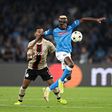 Osimhen scored his first Champions League goal for Napoli against Ajax