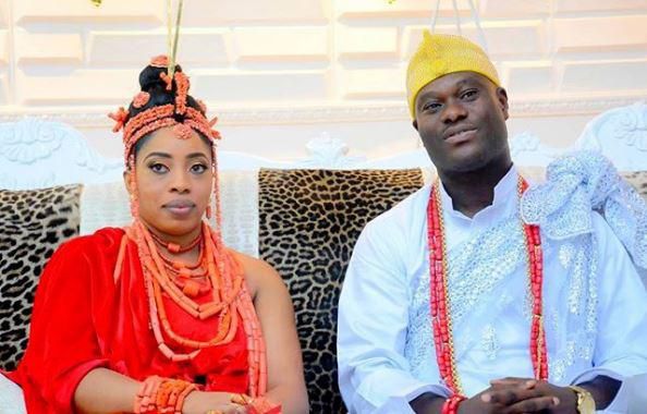 Ooni of Ife and his second wife Zaynab Otiti Obanor [InfoNg]