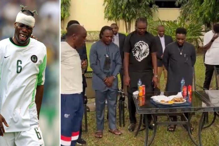 Reactions as Taribo West prays for Tinubu at 70th birthday