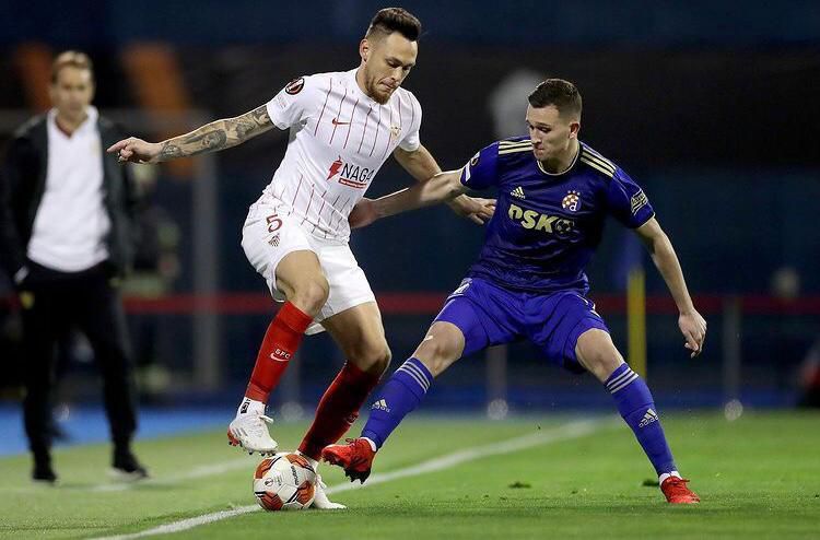 Sevilla lost 1-0 away at Dinamo Zagreb but still qualified for the Europa league round of 16