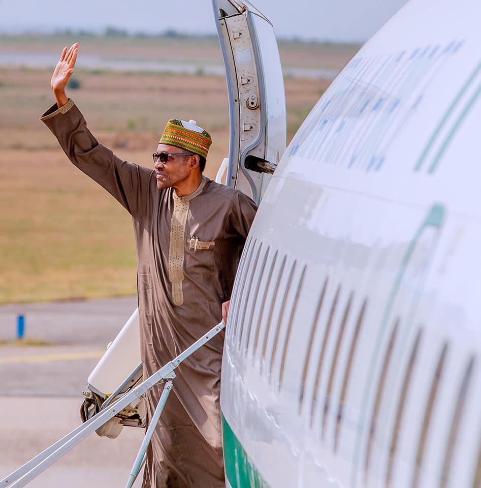 MUhammadu Buhari departs for Jordan for the  World Economic Forum (Presidency)