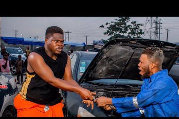 Mr Macaroni and Broda Shaggi in 'Survivors' movie [YouTube]