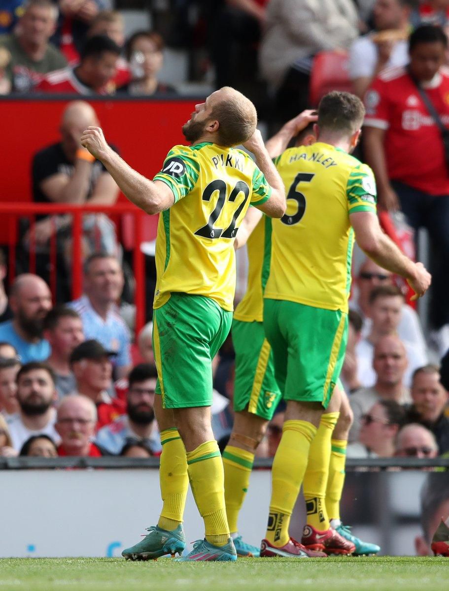 Pukki once again caused Manchester United problems,  scoring once and assisting another.