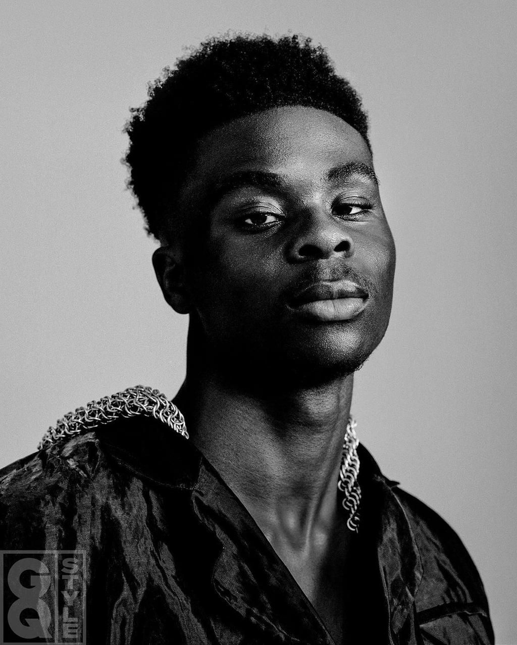 Bukayo Saka talks tough in GQ shoot