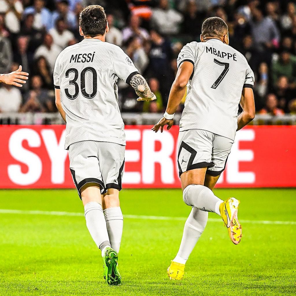 Messi and Mbappe combined twice for PSG in their win over Nantes