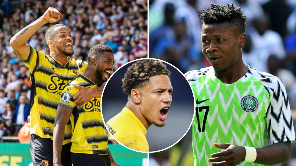 Troost-Ekong, Maduka Okoye, Emmanuel Dennis and Samuel Kalu at Watford