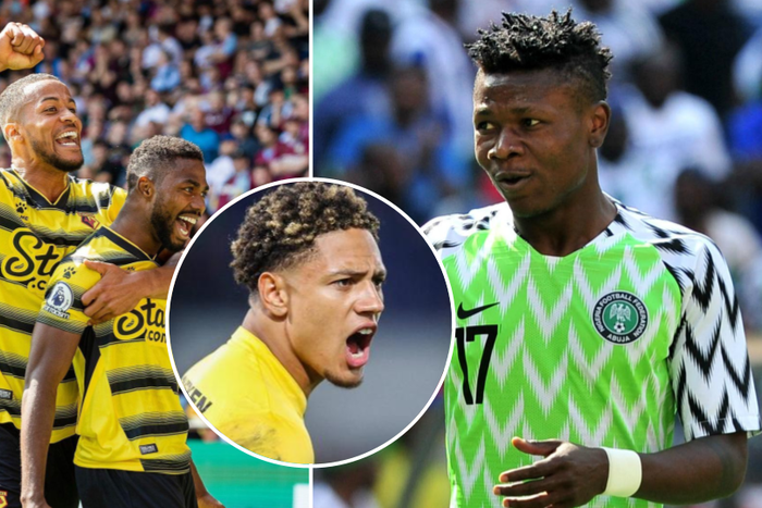 Troost-Ekong, Maduka Okoye, Emmanuel Dennis and Samuel Kalu at Watford