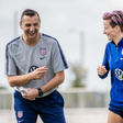 Vlatko Andonovski (L) says Nigeria will give the USWNT a good game