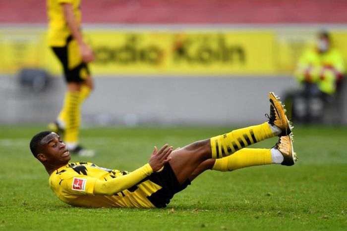 Borussia Dortmund's 16-year-old striker Youssoufa Moukoko is out for the rest of the season with a foot injury
