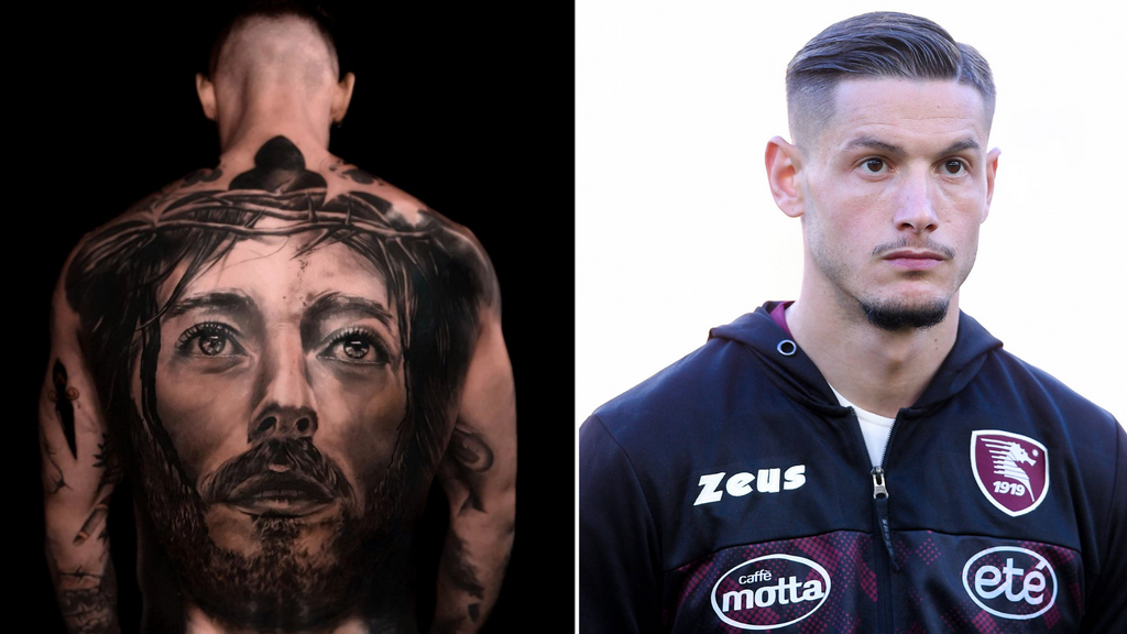 Pasquale Mazzocchi back tattoo