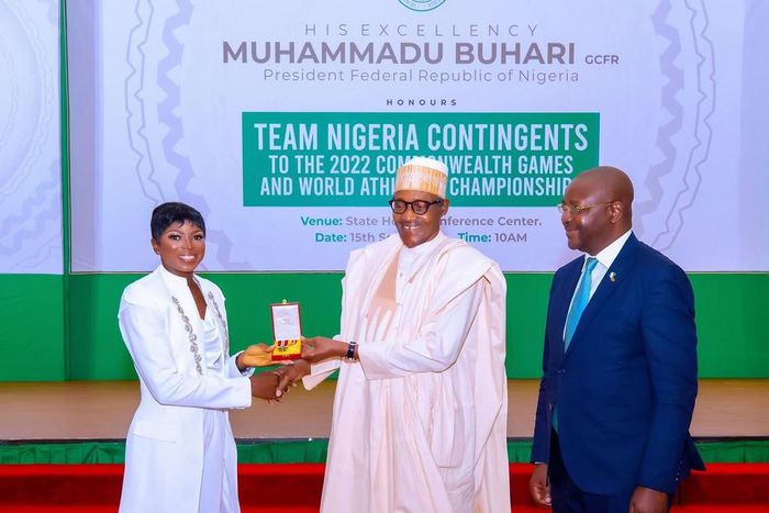 Ese Brume appreciates President Buhari for OON award and ₦4.5m