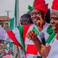 Governor Seyi Makinde at a PDP rally in Ibadan, Oyo State. [Twitter/@iboladele]