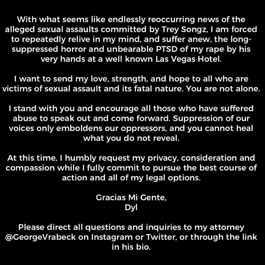 Trey Songz accused of sexual assault by basketball player Dylan Gonzalez