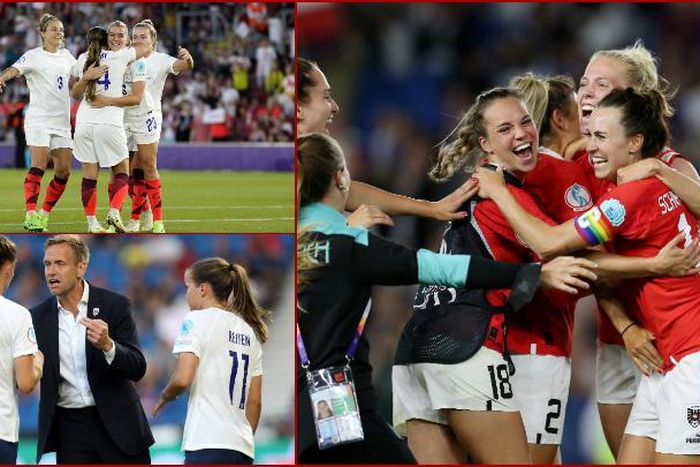 Austria joins England in the quarter-final in Group A, with former champions Norway heading home.