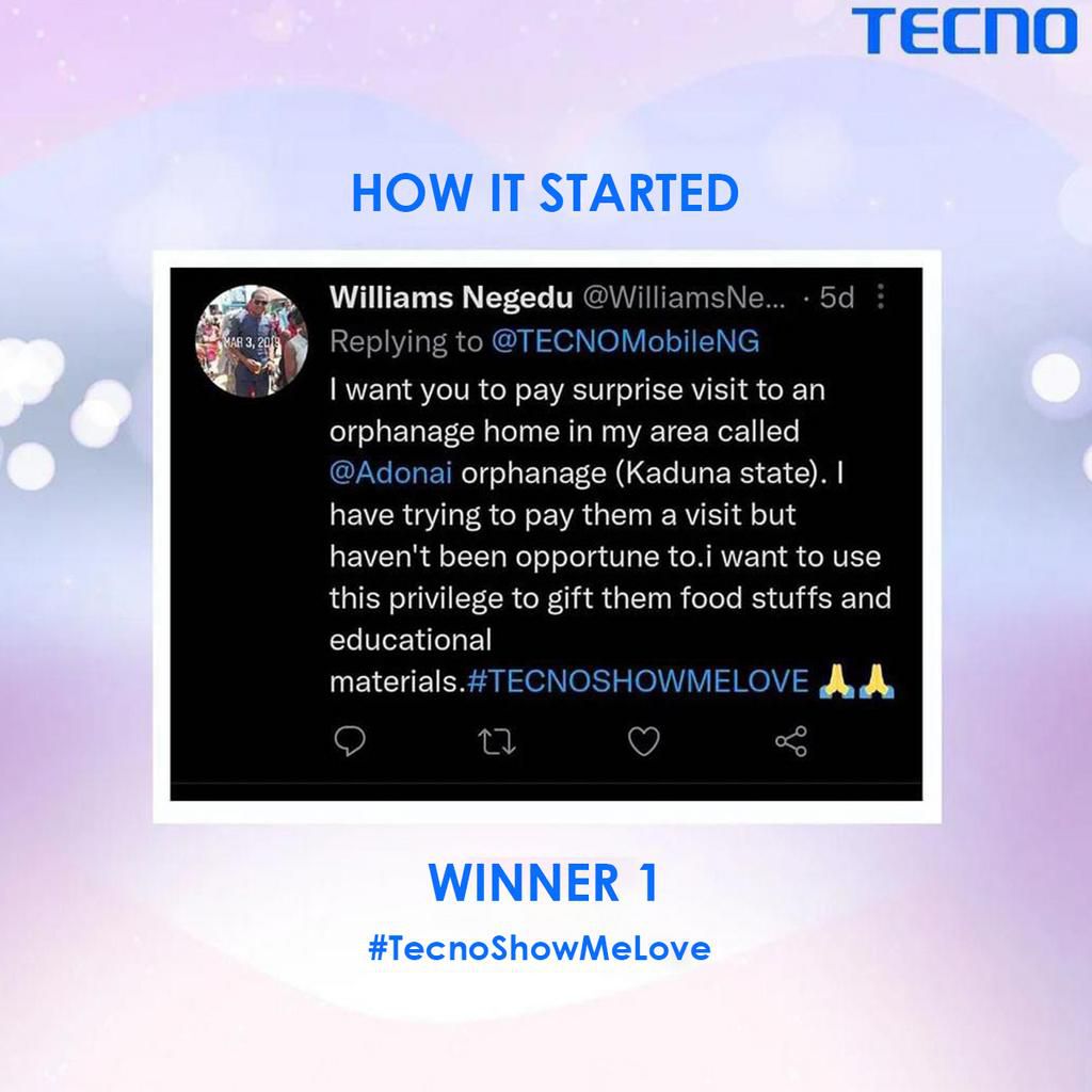 Tecno show love promo: It rained gifts as Tecno celebrated the season of love in grand style at orphanage