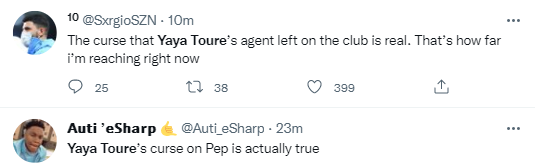 Yaya Toure responsible for Real Madrid's come back to knock Manchester City out of Champions League