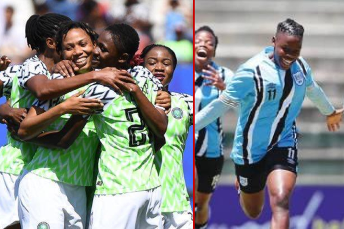 The Super Falcons of Nigeria face the Mares of Botswana at WAFCON 2022