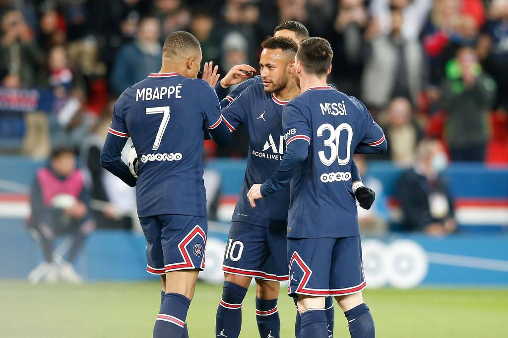 PSG's trio of Mbappe, Neymar and Messi all scored against Lorient