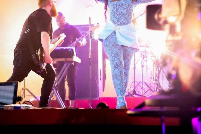 Tems performing at the concert [Instagram]