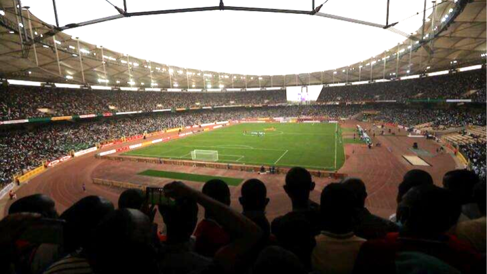 A full capacity Moshood Abiola Stadium is seen during the World Cup qualifier match between Nigeria and Ghana in Abuja, Nigeria. 29 March 2022