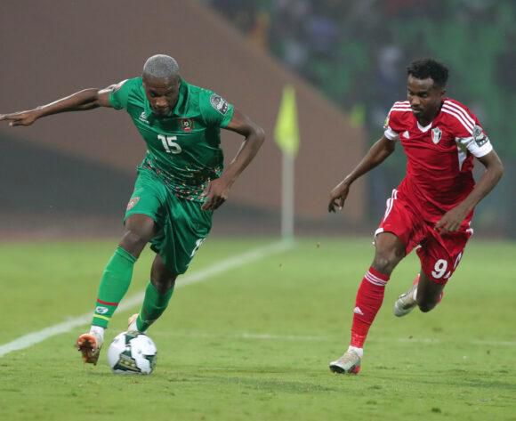 Jefferson Encada in action for Guinea-Bissau against Sudan