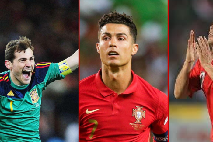 Top 20 most capped players in the world