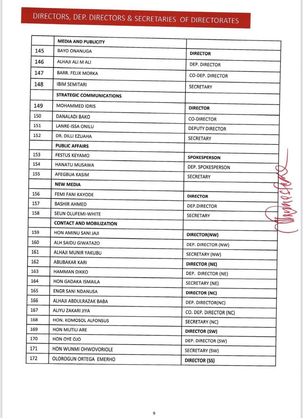 APC campaign council list.
