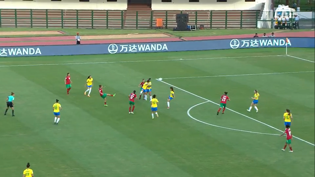 Morocco's only shot on target came in the first half.