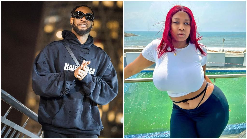 Nigerian music star D'Prince and disc jockey DimpleNipples [Instagram/DPrinceMavin] [Instagram/DJDIimpleNipples]