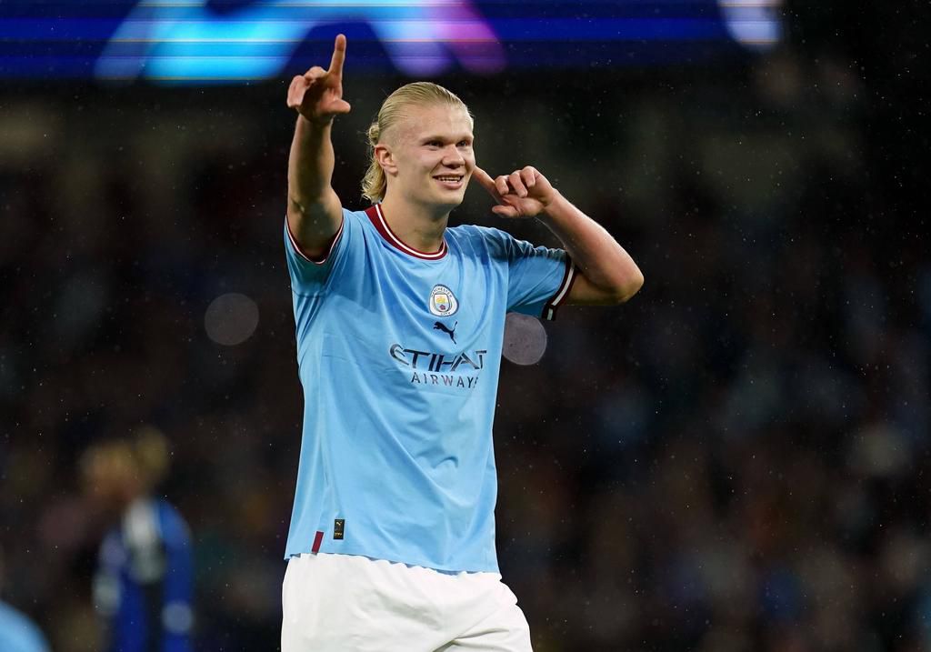 Erling Haaland of Manchester City on October 5, 2022.