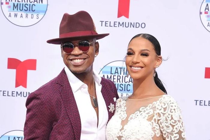 American singer Neyo and his wife Cyrstal Renay