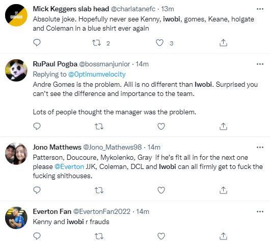 Reactions about Iwobi after Everton's loss to Southampton