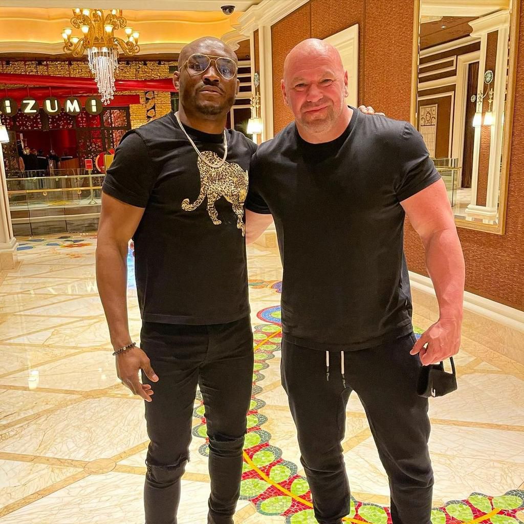 Kamaru Usman and Dana White (Instagram/Kamaru Usman)