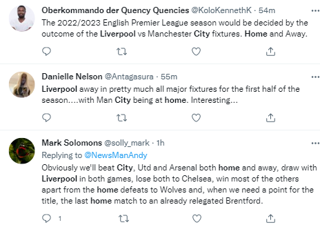 Liverpool fans unhappy with Premier League schedule