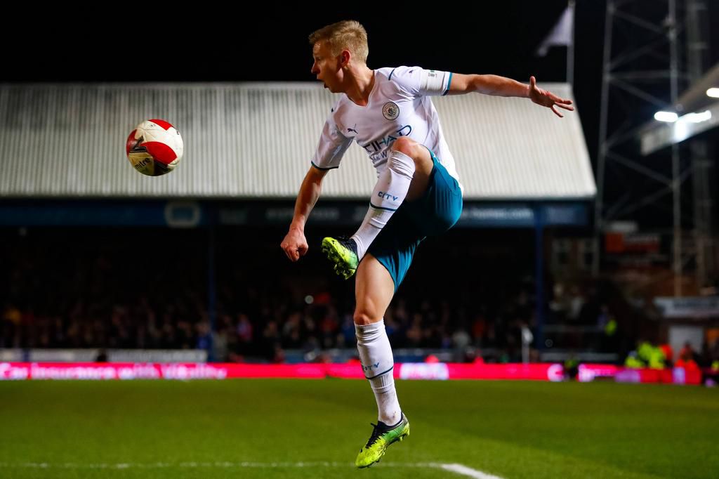 Zinchenko came close to opening the scoring on two separate occasions