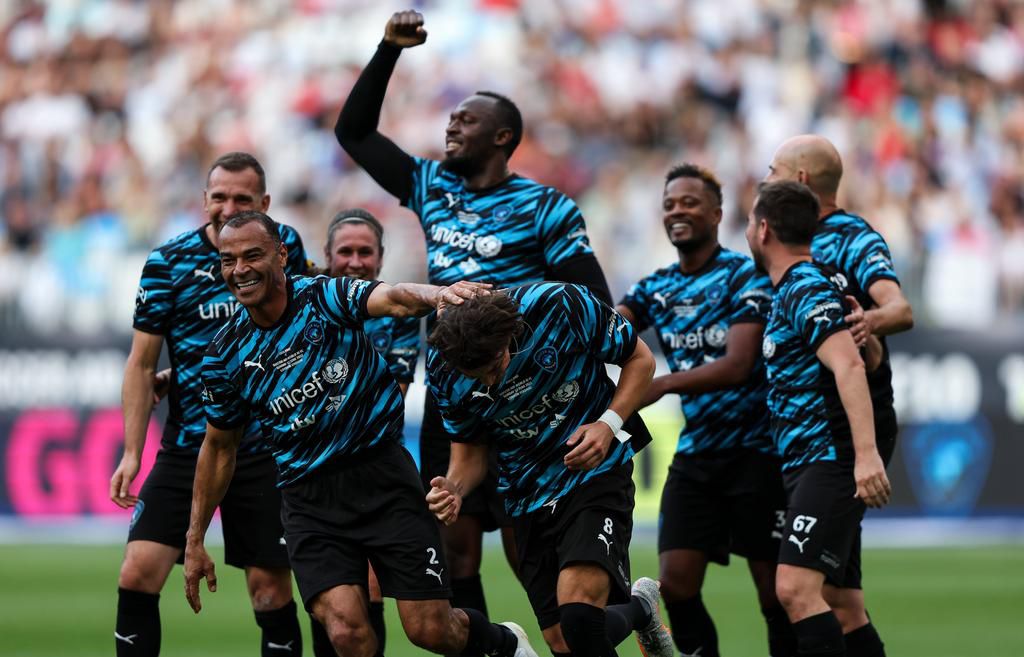 Bolt, Evra shine as World XI beat England to win Soccer Aid